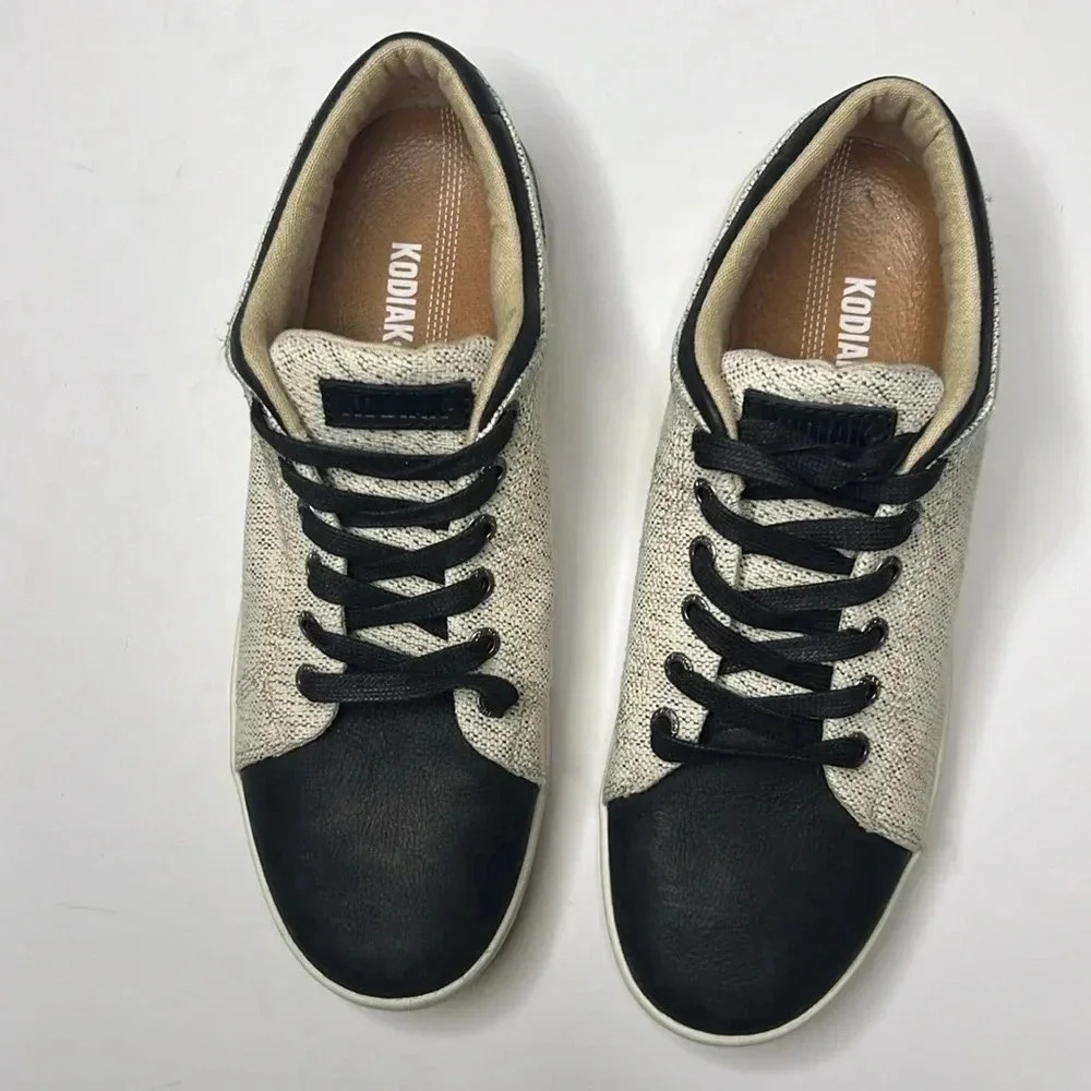 Kodiak Indra Traction Sneakers leather round toe lace up size 10 - Picture 5 of 7